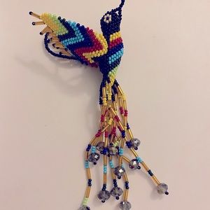 Mayan arts hummingbird keychain